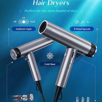 OGSSEN™ Professional Ionic Hair Dryer with Diffuser and High-Speed Motor