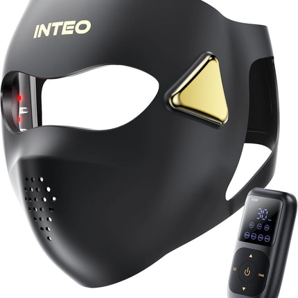INTEO LED Light Therapy Face Mask – 4-Mode Facial Mask with Red, Blue, Orange & Near-Infrared Light