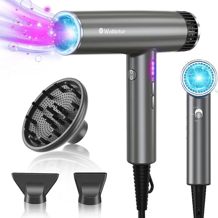 OGSSEN™ Professional Ionic Hair Dryer with Diffuser and High-Speed Motor