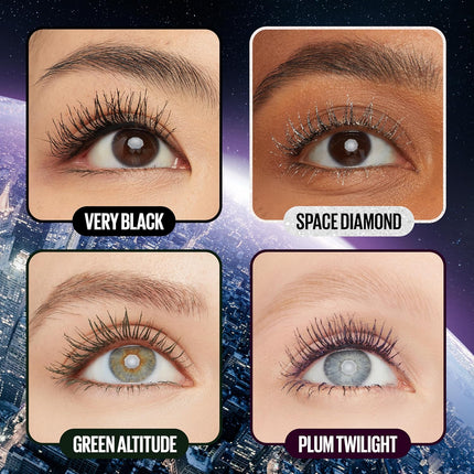 Lash Sensational Sky High Washable Mascara – Volumizing, Lengthening, Defining & Curling, Buildable Formula, Blackest Black