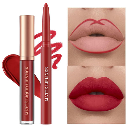12-Piece Matte Lipstick & Lip Liner Set