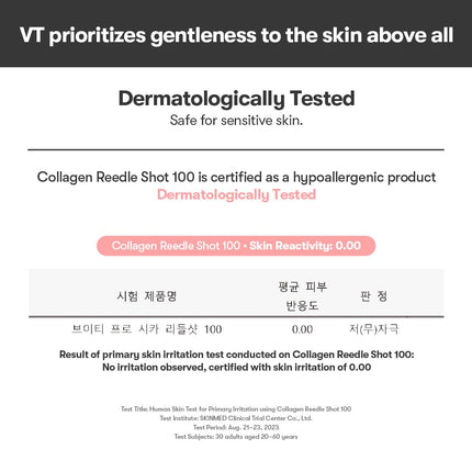 Collagen Reedle Shot 100 Serum with 500Da Collagen Extract & Spicule Microneedling Formula, Korean Skin Booster, 1.69 Fl Oz(50Ml)