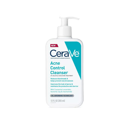 CeraVe Acne Control Cleanser – 2% Salicylic Acid