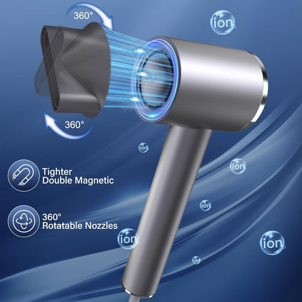 OGSSEN™ Professional Ionic Hair Dryer with Diffuser and Concentrator