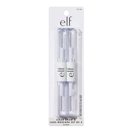 Clear Lash & Brow Mascara – Conditioning Clear Gel for Grooming, Defining & Separating, Long-Lasting, Vegan & Cruelty-Free, 2-Pack
