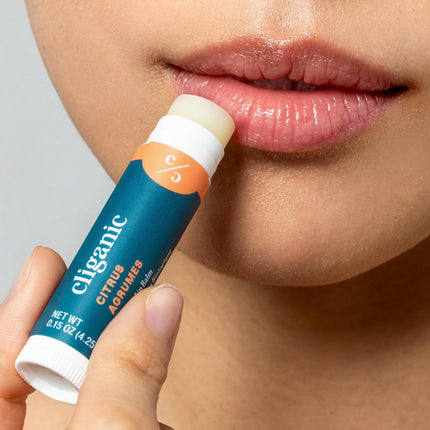 Cliganic Organic Lip Balm Set – 6 Flavors, 100% Natural Hydrating Lip Balm for Dry Lips