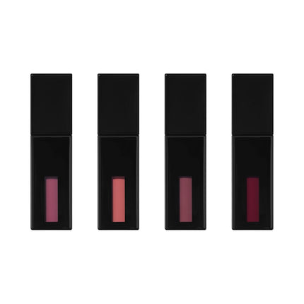 Glossy Lip Stain 4-Day Kit – Long-Lasting Lip Stains with a Sheer Wash of Color & Subtle Gloss Finish, Vegan & Cruelty-Free