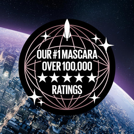 Lash Sensational Sky High Washable Mascara – Volumizing, Lengthening, Defining & Curling, Buildable Formula, Blackest Black