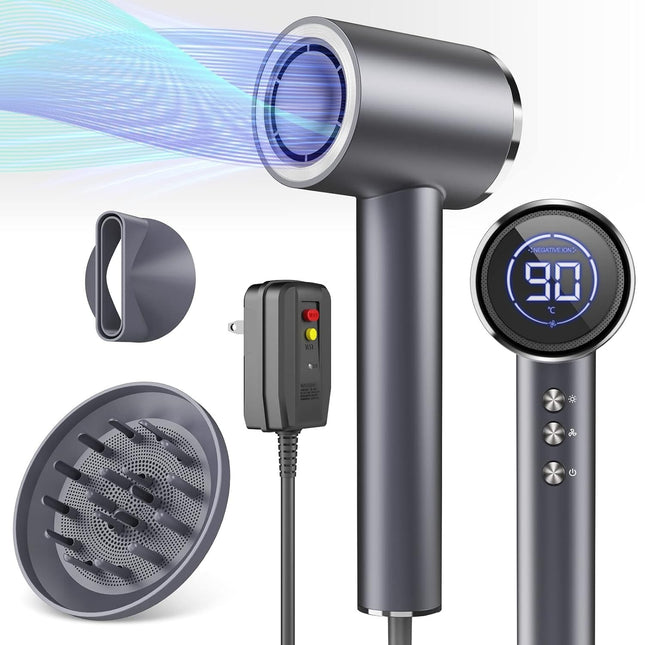 OGSSEN™ Professional Ionic Hair Dryer with Diffuser and Concentrator