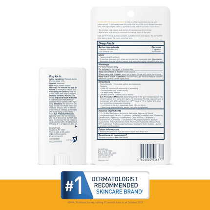 CeraVe Mineral Sunscreen Stick SPF 50