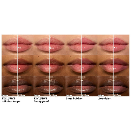 Glow Reviver Plumping Lip Oil Kit – Nourishing Tinted Lip Oils with Jojoba Oil, High-Shine Finish, Vegan & Cruelty-Free, 4 Shades