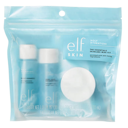 Holy Hydration! The Essentials Mini Kit – Cleanser, Toner & Moisturizer, TSA-Friendly Skincare Set