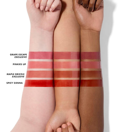 Glossy Lip Stain 4-Day Kit – Long-Lasting Lip Stains with a Sheer Wash of Color & Subtle Gloss Finish, Vegan & Cruelty-Free