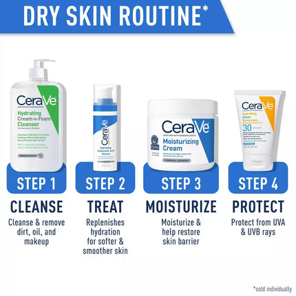Cerave Hydrating Cream-To-Foam Face Wash - 3 Fl Oz
