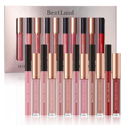 12-Piece Matte Lipstick & Lip Liner Set