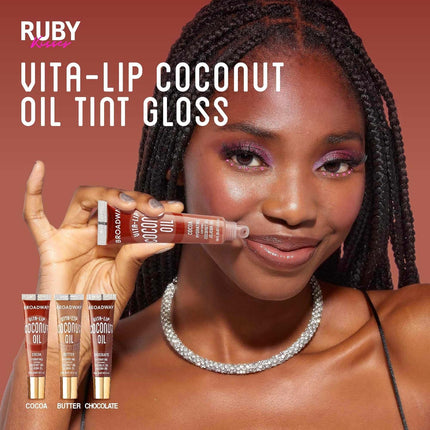 Broadway Vita-Lip Tinted & Clear Lip Gloss Set – 11 Pack Hydrating High-Shine Glosses with Vitamin Oils, Rosehip & Coconut Oil