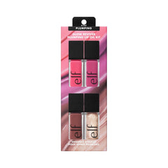 Glow Reviver Plumping Lip Oil Kit – Nourishing Tinted Lip Oils with Jojoba Oil, High-Shine Finish, Vegan & Cruelty-Free, 4 Shades