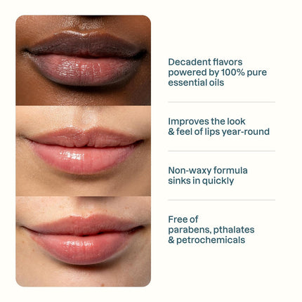 Cliganic Organic Lip Balm Set – 6 Flavors, 100% Natural Hydrating Lip Balm for Dry Lips