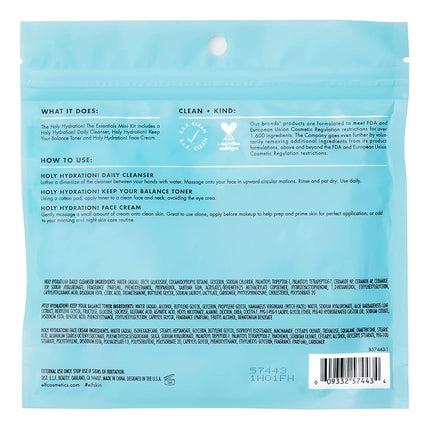 Holy Hydration! The Essentials Mini Kit – Cleanser, Toner & Moisturizer, TSA-Friendly Skincare Set