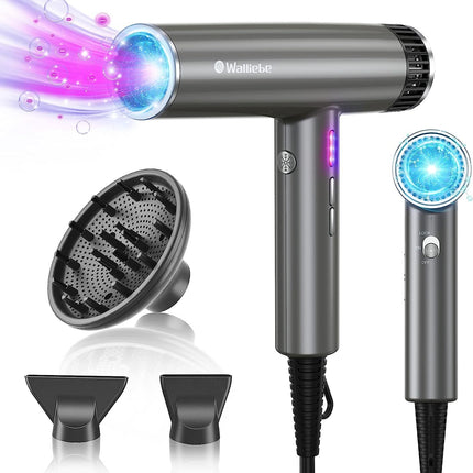 OGSSEN™ Professional Ionic Hair Dryer with Diffuser and High-Speed Motor