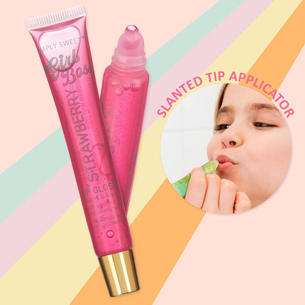 12-Piece Clear Lip Gloss Oil Set – Hydrating Vitamin E Lip Oils with Flavors
