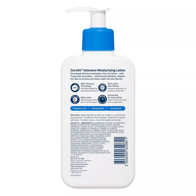Cerave Intensive Moisturizing Lotion for Dry to Very Dry Skin