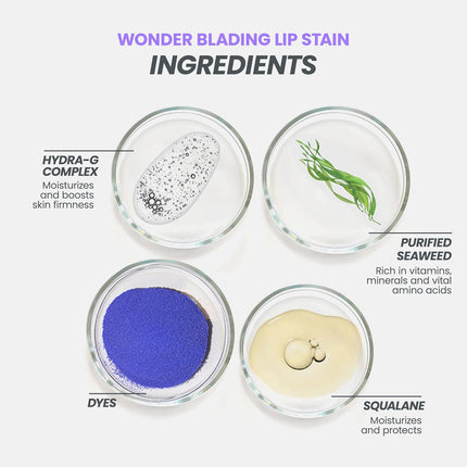 Wonder Blading Peel & Reveal Lip Liner Stain Masque – Long-Lasting Waterproof, Transfer-Proof Matte Lip Tint (Romance Stain & Go)
