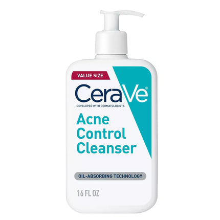 CeraVe Acne Control Cleanser – 2% Salicylic Acid