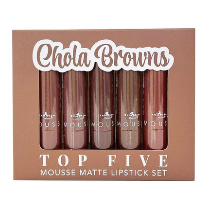 Top Five Mousse Matte Lipstick Set – Chola Browns