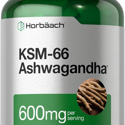 KSM-66® Ashwagandha with L-Theanine – 60 Coated Caplets, Vegan, Non-GMO & Gluten-Free