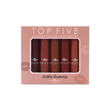 Top Five Mousse Matte Lipstick Set – Chola Browns