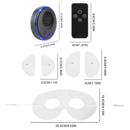 EMS Facial Massager – Microcurrent Face Toning & Tightening Device, USB Rechargeable, 8 Modes & 19 Intensity Levels