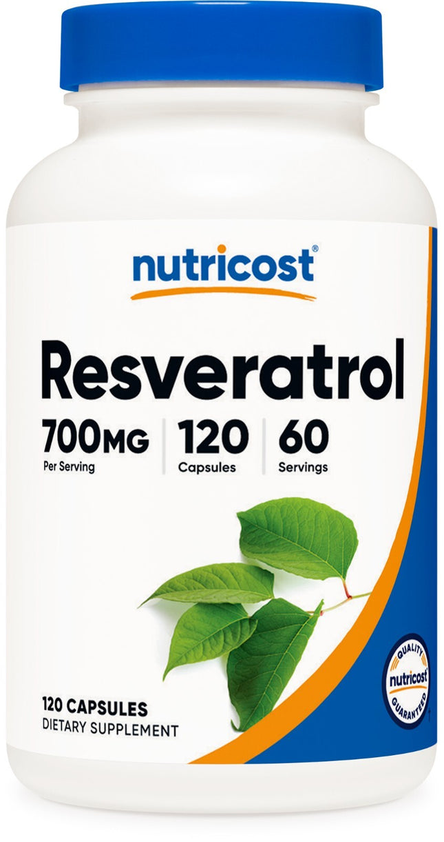 Nutricost Resveratrol 700mg Capsules – 120 Servings